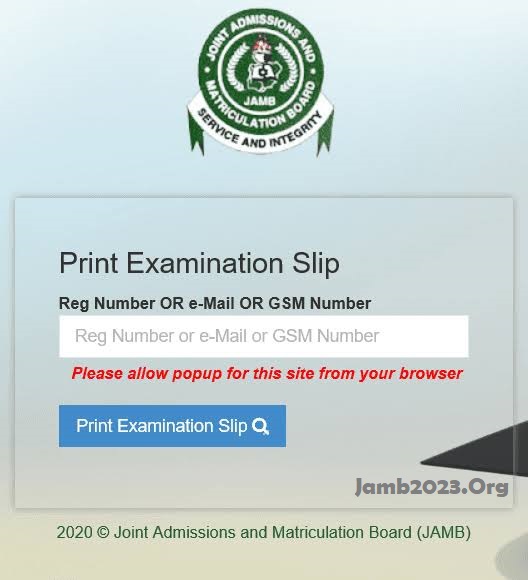 JAMB reprinting 2025/2026