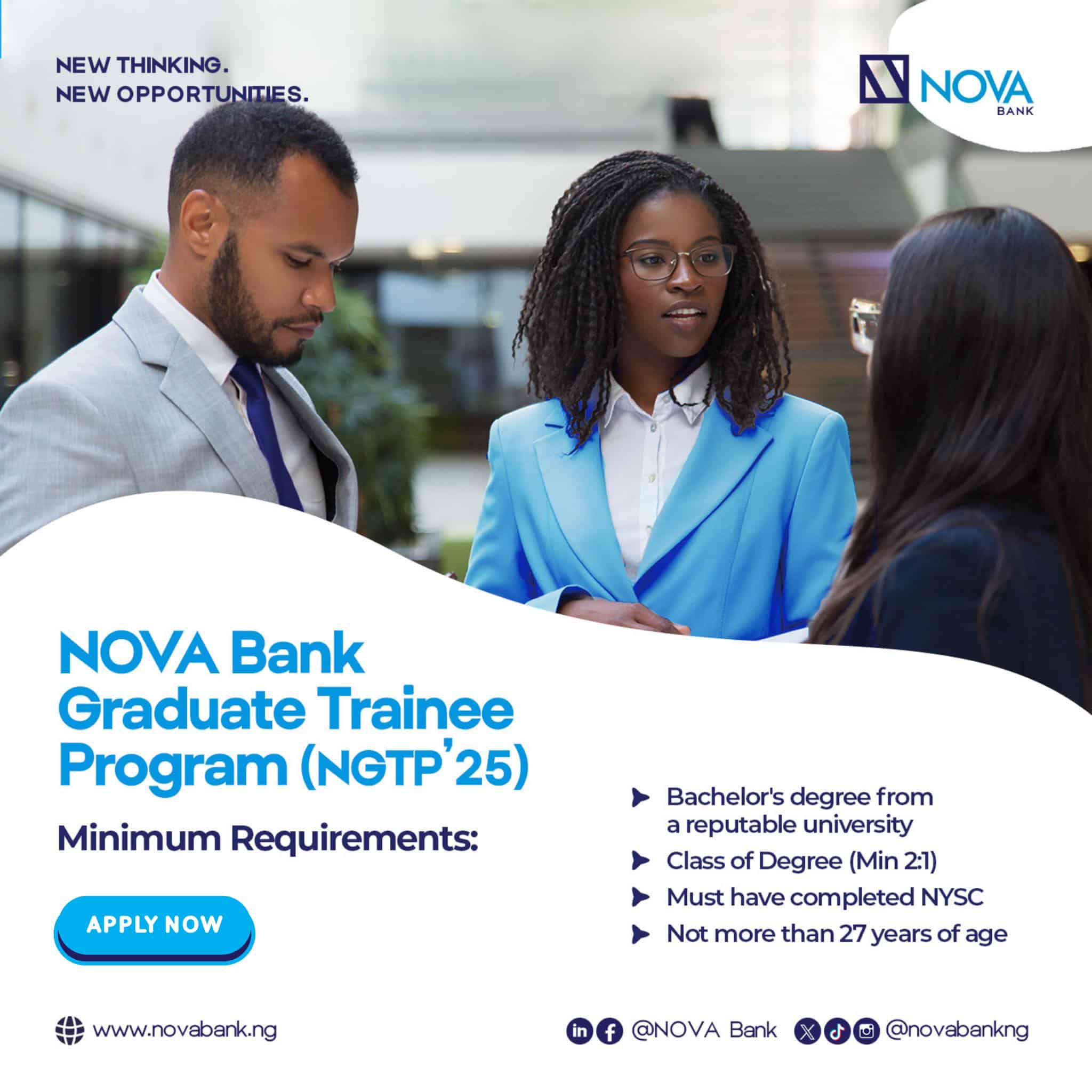 NOVA 2025 Graduate Trainee Program